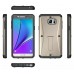 Samsung Galaxy Note 4 - Armor Tank HEAVY DUTY Built-in Screen Protector Rugged Full Body Protective Durable Hybrid Case with Kick Stand - Champagne Gold